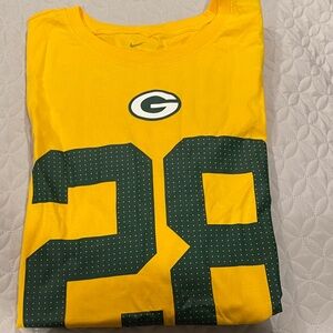 Nike Green Bay Packers Yellow and Green Tee